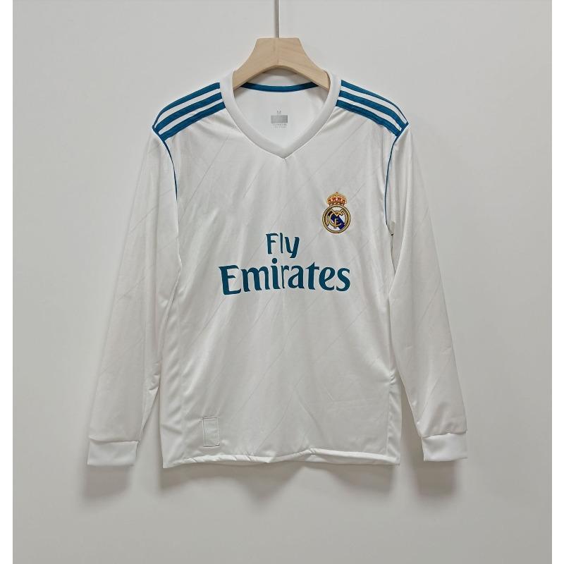 Camiseta retro de manga larga Camiseta de fútbol Real Madrid Manchester United Inglaterra Arsenal Portugal Inter de Milán AC camiseta réplica