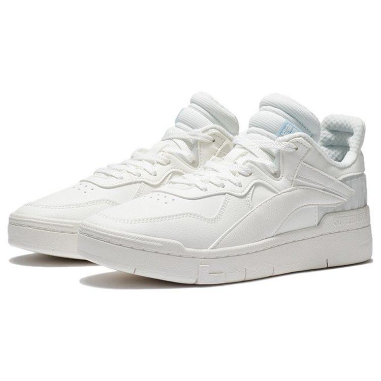 Li Ning Wave Superwave Lo Lightweight Abrasion Resistant Low Top Skateboard Shoes Women's Snow AGCS008-2