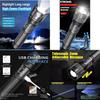 Powerful Xhp50 Led Flashlight With Usb Rechargeable Feature Ideal For Outdoor Camping And Emergency Situations