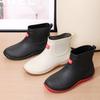 Rain Boots Men's Short-leg Low-top Waterproof and Non-slip Outdoor Fishing Shoes Lightweight Rain Boots for Men