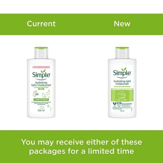 Simple Kind To Skin Hydrating Light Moisturiser 125ml