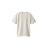 [Champion] Short-sleeved Crewneck Sweatshirt with One-Point Logo, Basic Design, C3-Z020, Men's, Oatmeal, Size M