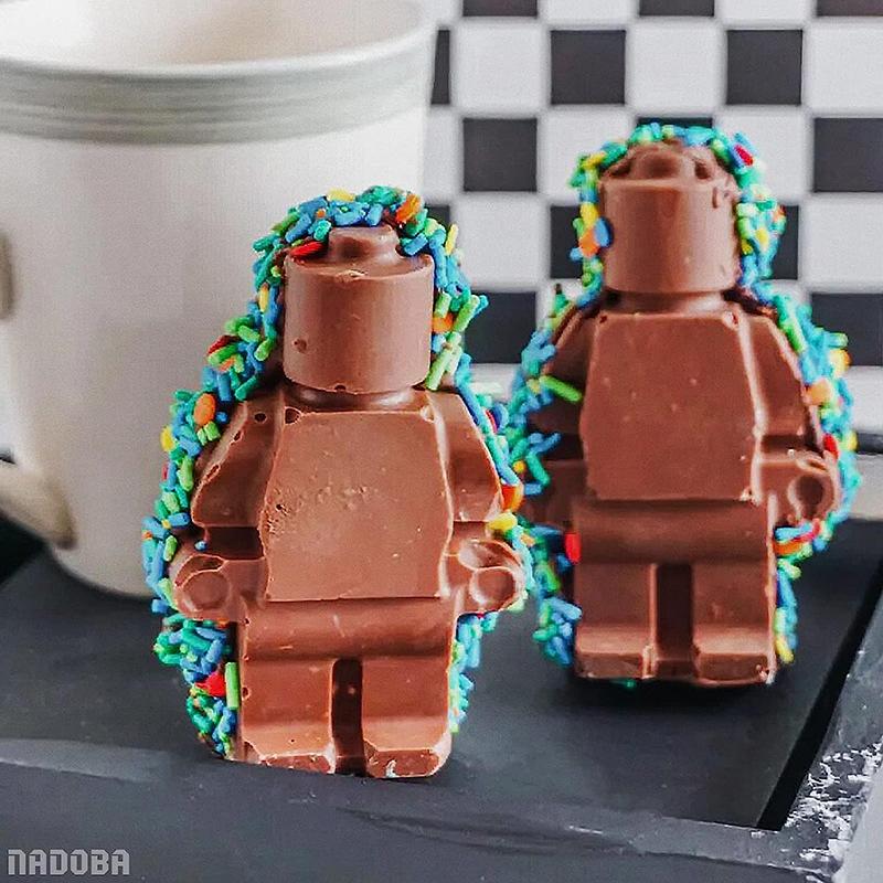 1/6PCS Robot Ice Cube Tray Silicone Mold Candy Moulds Chocolate for Kids Party and Baking Minifigure Building Block Themes