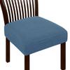 Jacquard Chair Seat Cover Elastic Chair Slipcovers for Home Banquet Dining Room Solid Color Removable Washable Chair Covers