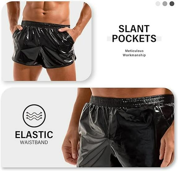 2025 Summer Shiny Loose Casual Men's Running Shorts