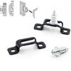 100pcs/ Set Invisible 2 in 1 Connector Screw Fastener Hidden Laminate Cabinet Wardrobe Assembly Furniture Combined Fastener