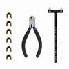 Archery Adjustment Tool Bow String Nocking Points Pliers T Squares Tuning Ruler for for Recurve and Compound Bowstring