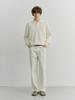 Deonseuteupomaen Cashmere Collared Sweater_Unisex_Udsw6A104_Ivory