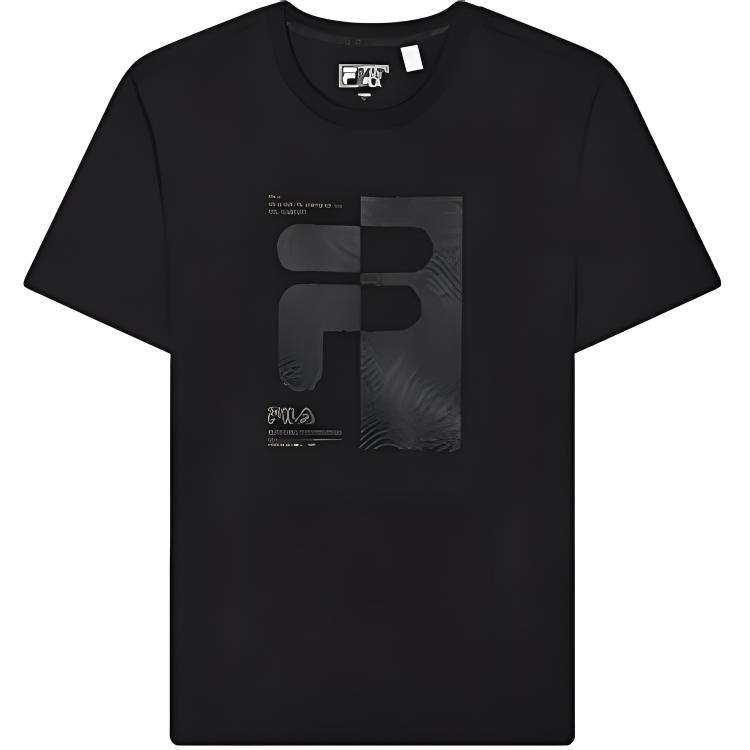 New FILA T Shirts Men's Jet Black F61M427104ABK