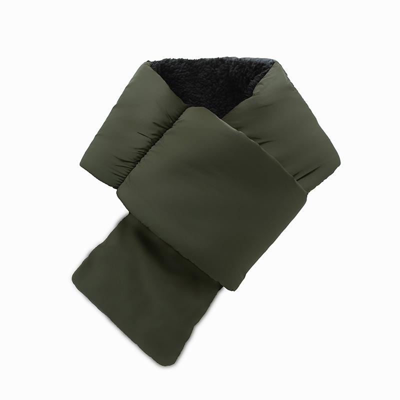 

Осенне-зимний пуховый шарф для мужчин, женщин, девочек, мягкий, перекрестный, однотонный, водонепроницаемый, плюшевый, согревающий, для защиты шеи, новый