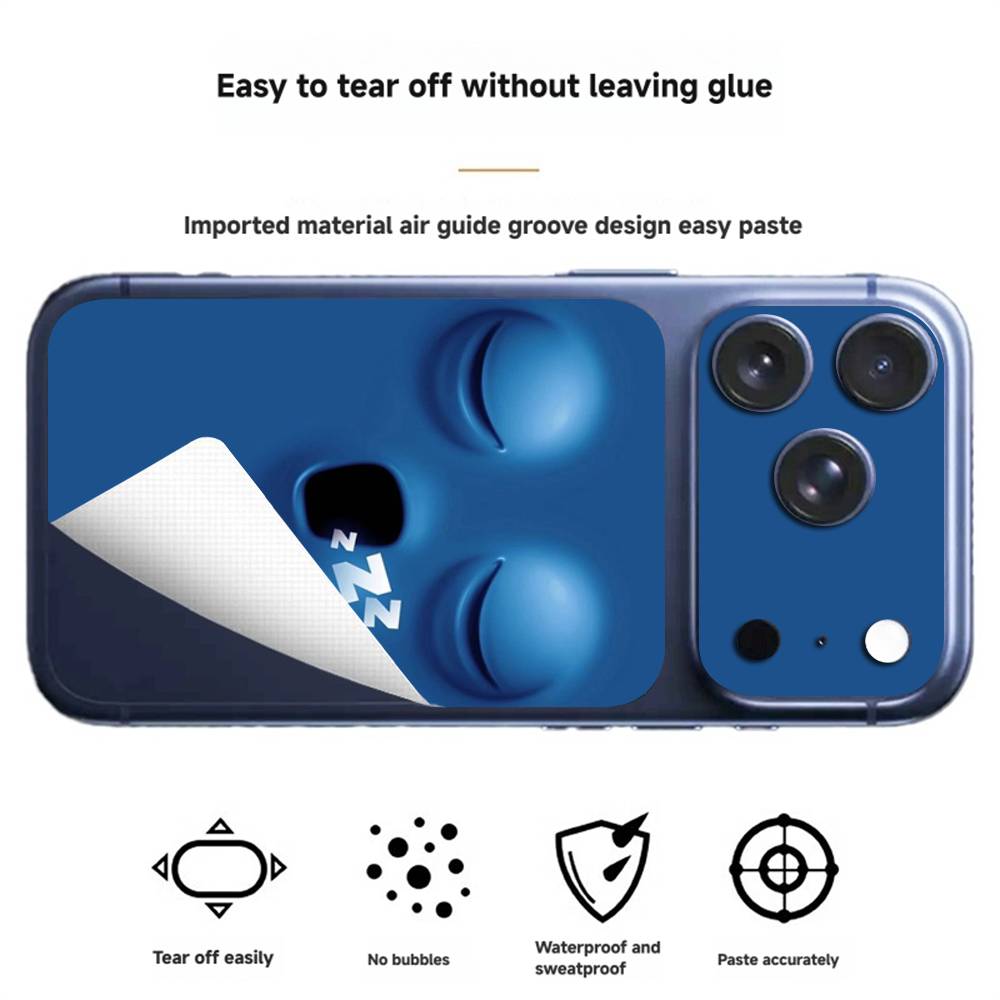 3D Funny Face For IPhone 17 Pro/17 Pro Max Protective Film For Back, Camera(Not Phone Case) iPhone 17 Pro