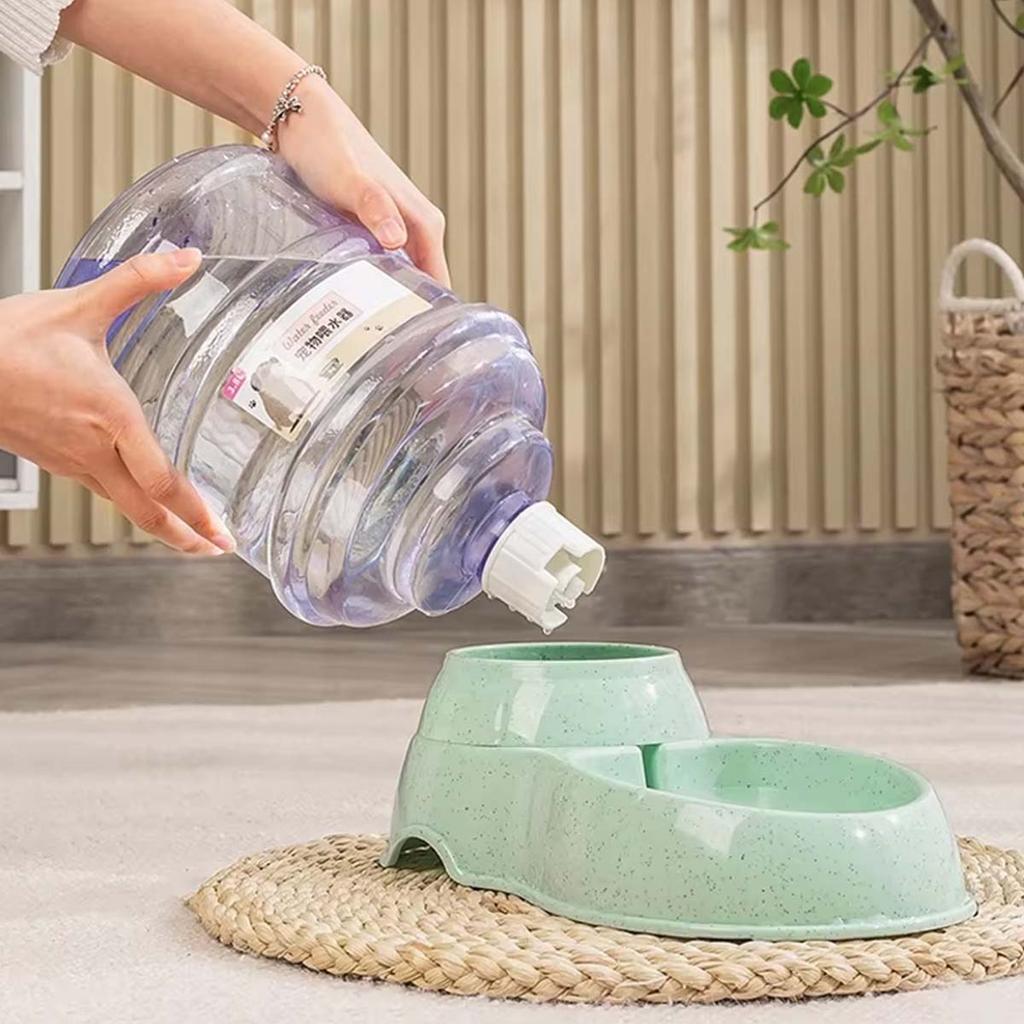 Automatic Pet Feeder 3.8L Large Capacity Pet Feeder and Water Dispenser Plastic Water Bottle Pet Supplies Bowl For Cats And Dogs