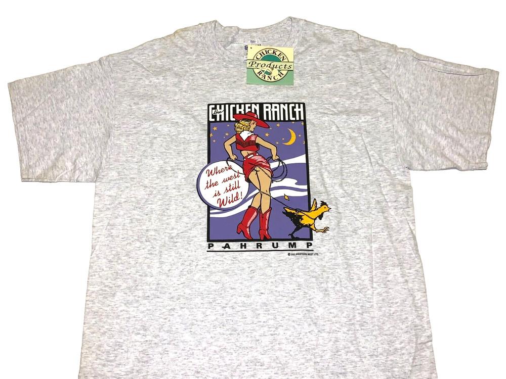 Rare! Vintage 2001 The Chicken Ranch Pahrump NV West Is Wild T-Shirt New! NWT XL Unisex T-Shirt S