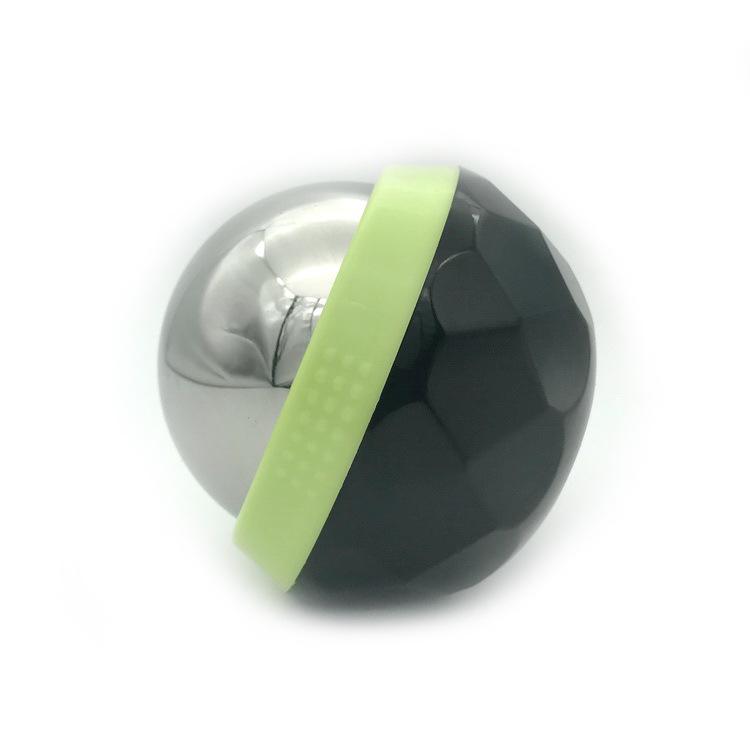 Diamond Edition Stainless Steel Massage Ball - Hot/Cold Therapy Handheld Roller for Muscle Relaxation, Yoga, Fitness (60mm)