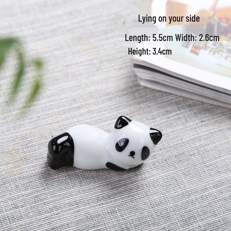 Cute Panda Ceramic Chopstick Rest and Pen Holder