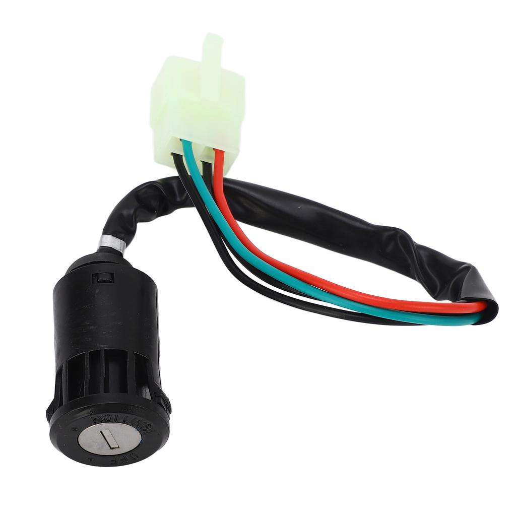 4 Pin Wire Ignition Key Switch Sensitive Durable Ignition System Switch with 2 Keys for Quad 4 Wheeler ATV Go Kart
