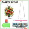 Cross Flower Theme 2D Flat DIY Diamond Painting Set Hanging Diamond Art Kits Diamond Art Pendant Wall Decor for Home & Windows