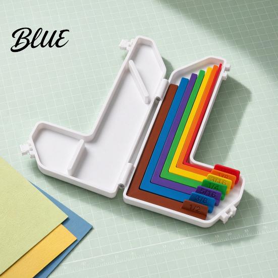 Paper Crafting Spacing Tool Alignment Guide with Case Precision Layering & Matting Spacers for Card Making and Scrapbooking Color-Coded Tools