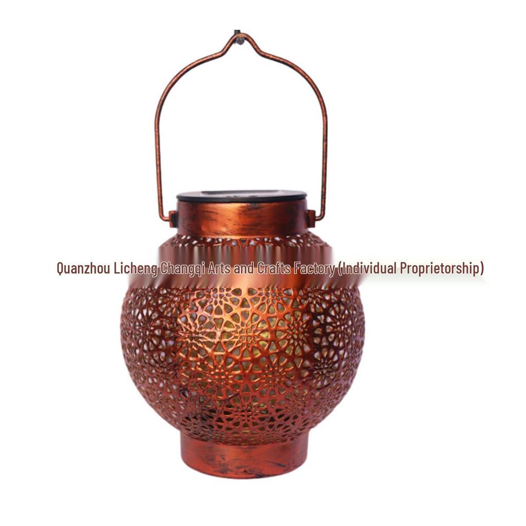 Smart LED Solar Hanging Lantern: Waterproof Outdoor Decorative Light for Garden, Porch, and Courtyard