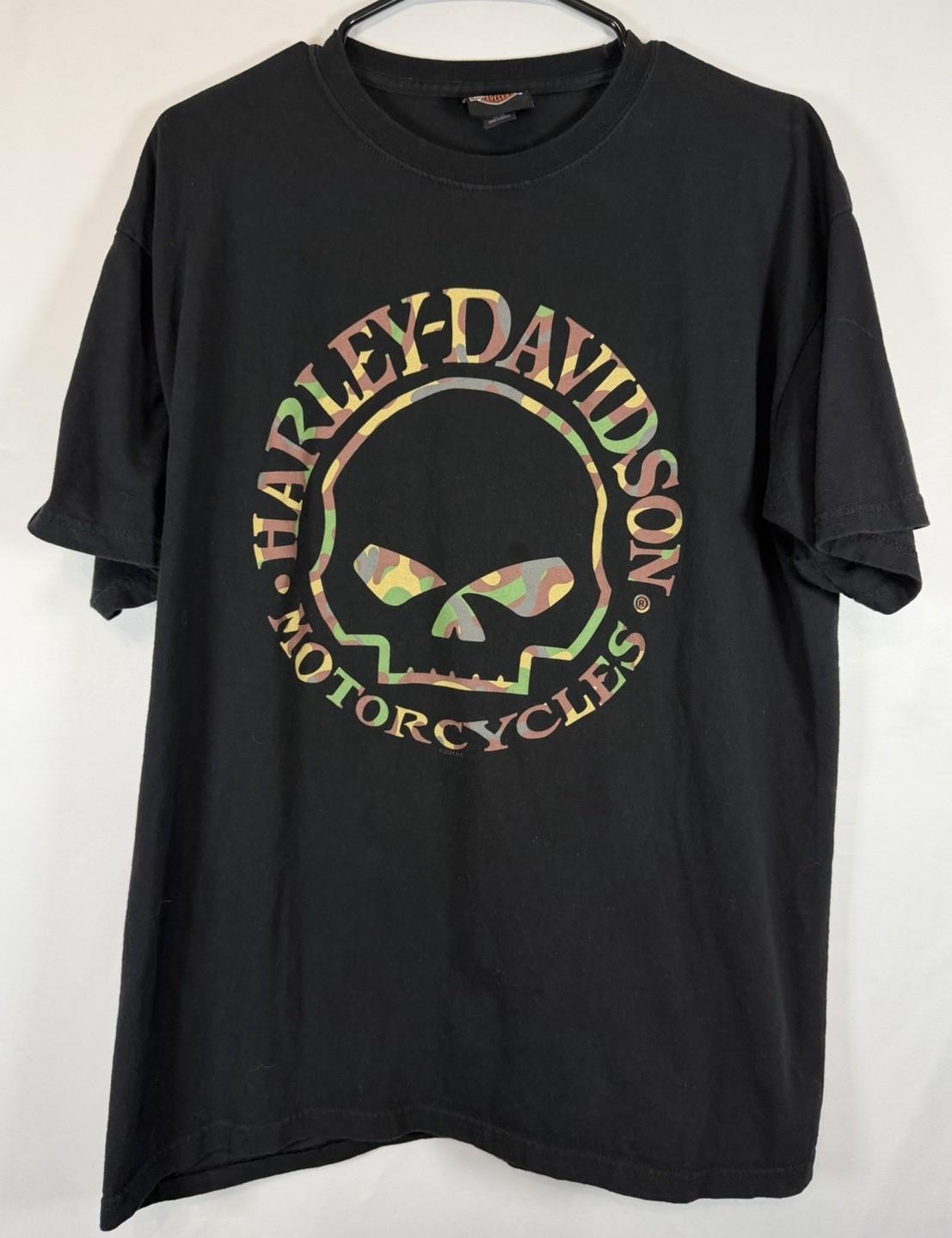 Harley-Davidson Willie G Skull Camo St. Paul Minnesota Freedom Tshirt Sz L Unisex T-Shirt XXXXL
