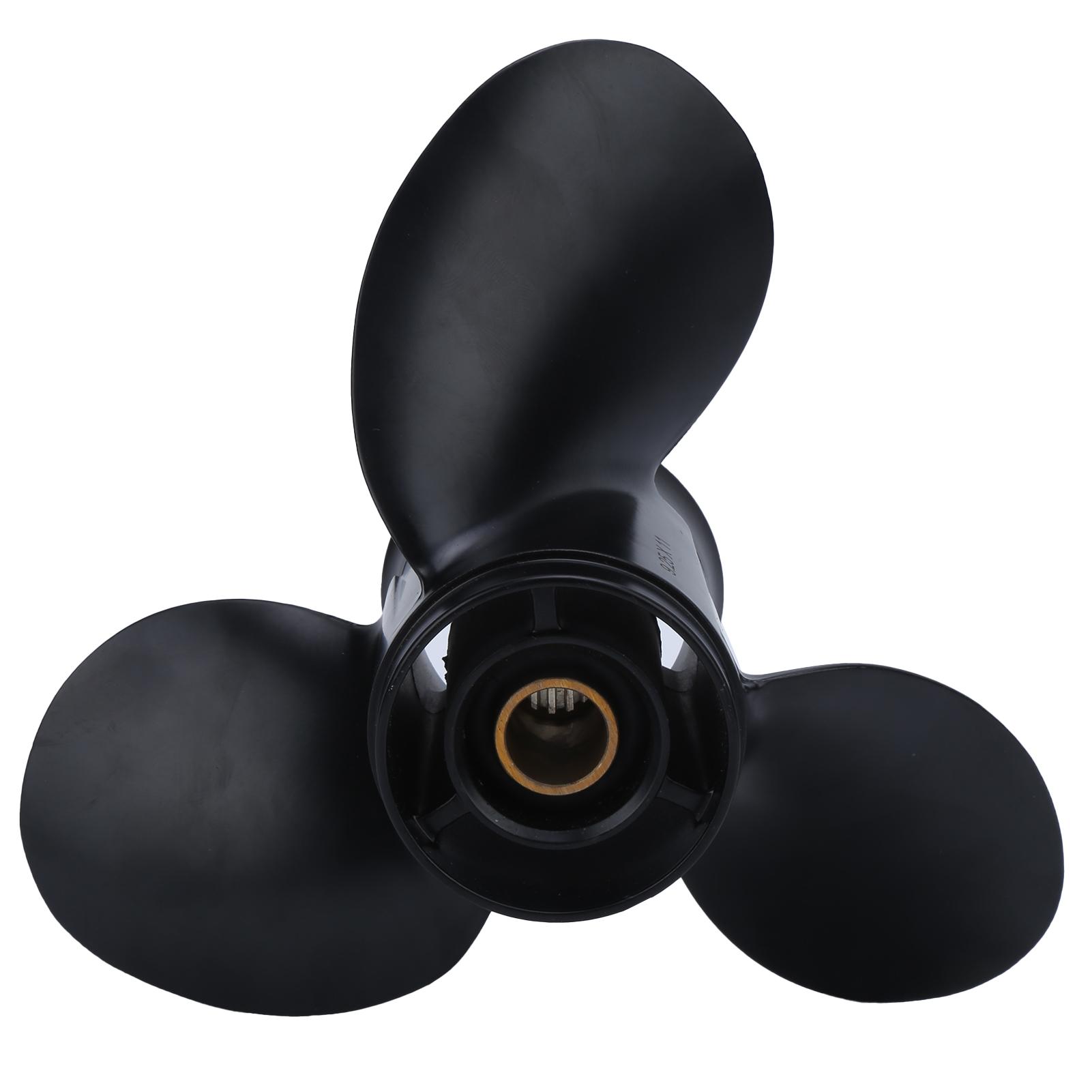 Aluminum Alloy Mariner Black Outboard 3 Blades Propeller for 9.25X11 Boat Accessories