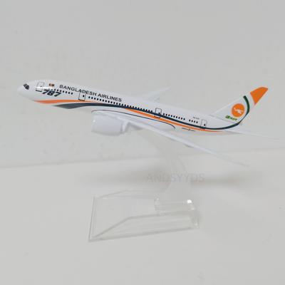 16cm Air Bangladesh Airways 787 Aircraft Model 1/400 Scale Aviation Airplane B787 Metal Alloy Plane Home Decor