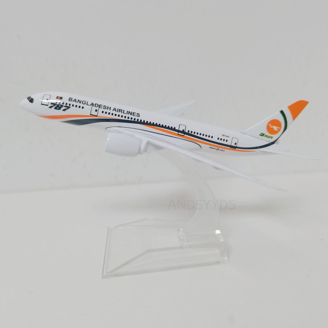 16cm Air Bangladesh Airways 787 Aircraft Model 1/400 Scale Aviation Airplane B787 Metal Alloy Plane Home Decor