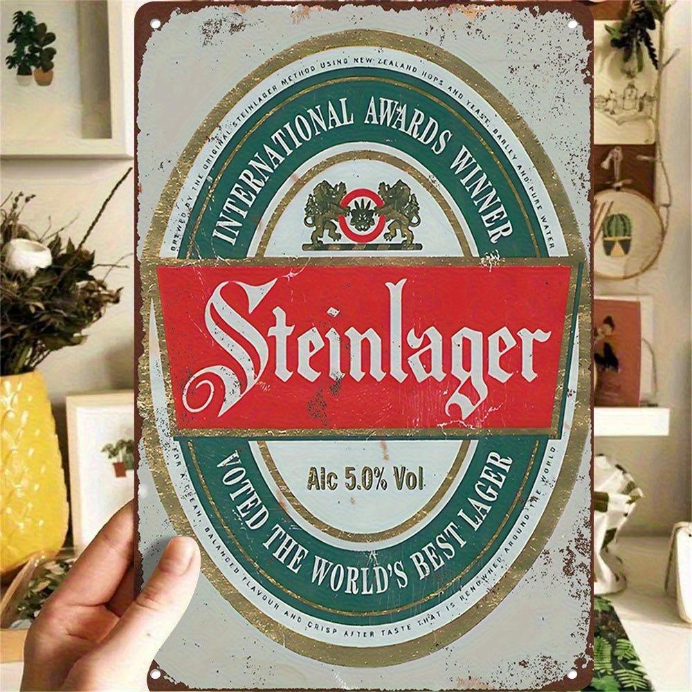 

Steinlager Beer Metal Sign Vintage Beverage Art Poster Classic Alcohol Label with 5 ABV Pattern Durable Wall Decor Suitab 20x30cm（7.8x11.8inch）