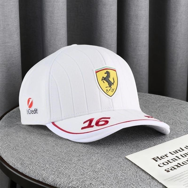 Verstellbare Baseballkappe mit Auto-Logo, Outdoor-Rennsport-Hut für Herren und Damen, Baseballkappe für Ferrari 488 Roma F8 SF9018121360 F4301575M