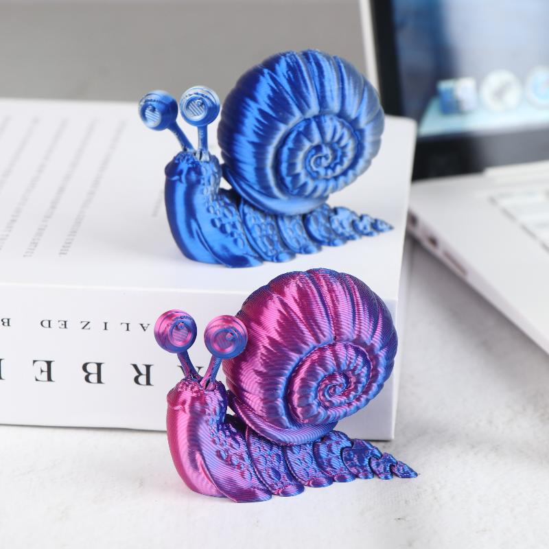 Jouet Modèle d'Escargot Simulé Imprimé en 3D Ornement Sculpture Animale Amusante Décoration de Bureau Pour Enfants Cadeaux Cadeau Unique