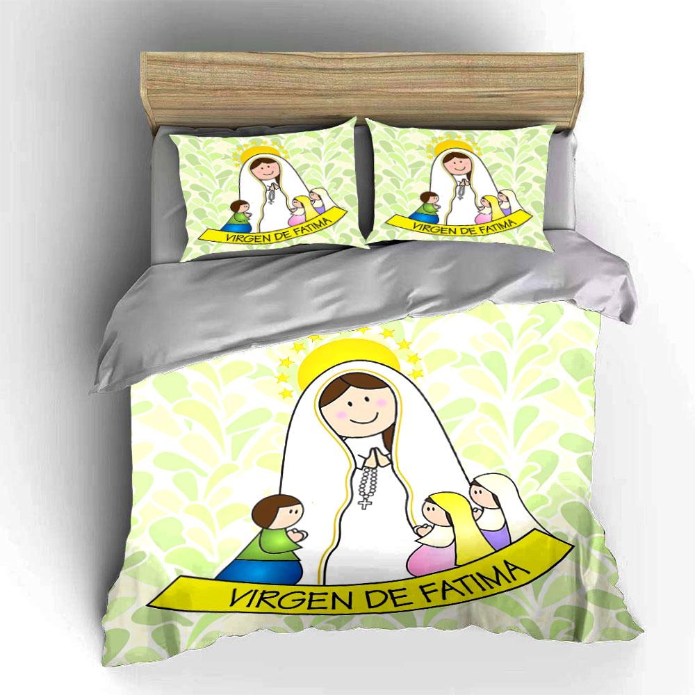 Whimsical Rainbow Forest Scene Bedding Duvet Cover Set Duvet Cover Pillowcases (1*Duvet Cover 2*Pillowcases, without duvet insert)