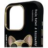 Etui do iPhone 16 Pro Nimmy Glasses Cool Dog Czarne