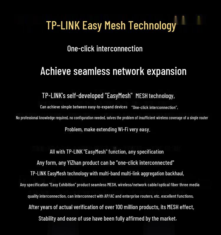 TP-Link Pulin XDR6010 Wireless WiFi 6 AX6000 Gigabit Mesh High-Speed Wall-Penetrating Router