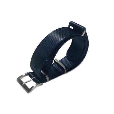 Watch Premium G10 NATO Type Silk Touch Nylon 20mm Width DELUXE NYLON NATO TYPE WATCH STRAP Navy 20mm [Naval Co.] Strap, Navy,