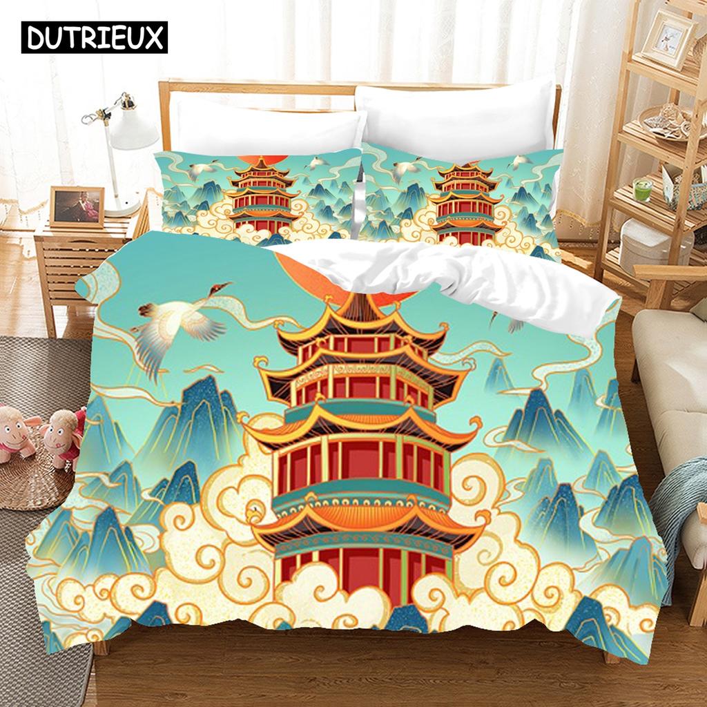 Comforter 3D Printing Chinese Style Bedding Set Cartoon Customization.Cartoon.Cool.Ineffable.Ins.