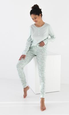Pijama Sensis Olive Interlock compr/manga S-XL Sensis