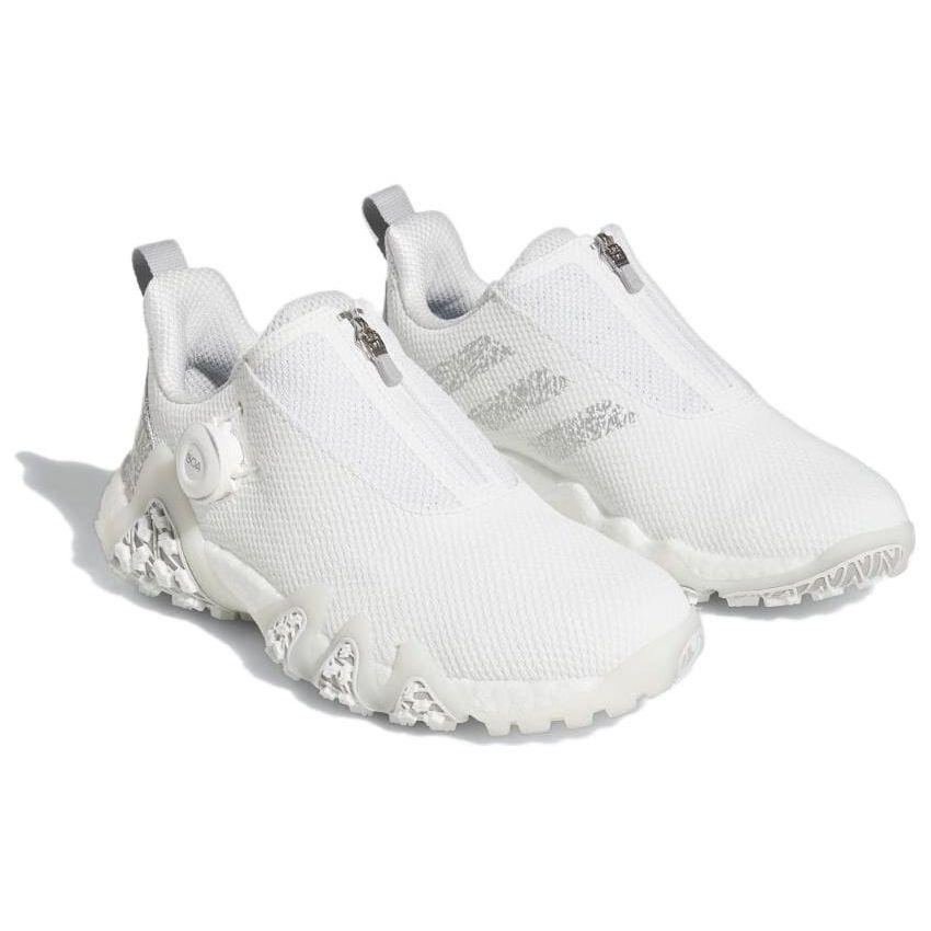 Adidas CodeChaos Versatile Comfortable Minimalist Shock Absorbing Durable Low Top Golf Shoes Women Golf Shoes White Gray GV9423