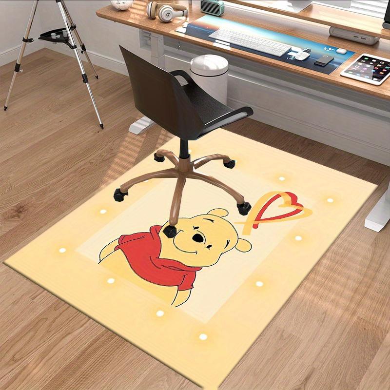 1pc, Winnie the Pooh Heart-Shaped Office Chair Mat - Cute Home Decor Rug for Room, Gift Idea for Friends, Outdoor Carpet for PlayroomP188