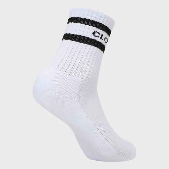 2S Crew Socks (2P) (0097055) CZFAF1SC903SB-WHITE