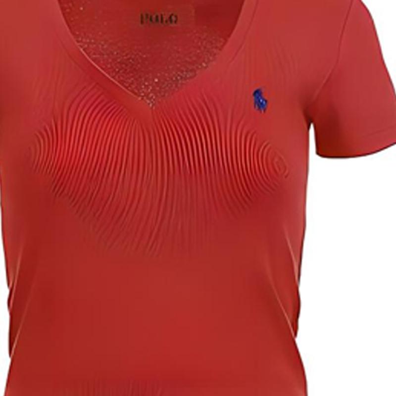 Polo Ralph Lauren Solid Color Logo Embroidered Pullover Short Sleeve T-Shirt Women T-Shirts 211682523-061