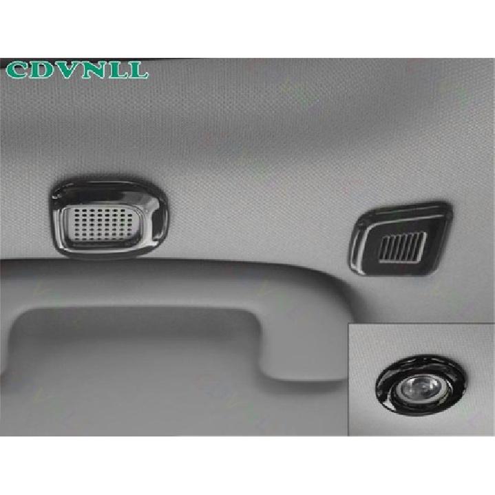 Car Top Roof Speaker Horn Cover Trim 8* Fit For Jeep Cherokee + Bright Black