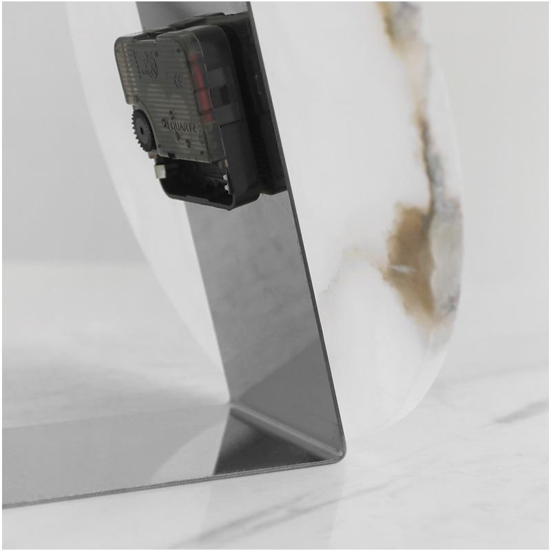 Marble Table Clock Decorative Tabletop Clocks Luxury Silent Desk Watch Modern Living Room Desktop Watches Table Decorations