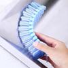3Pcs Bendable Soft Bristled Brush Random Color Comfort Handle Design Deep Cleaning Tight Space Scrub Brush