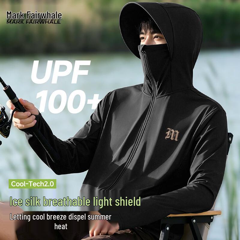Mark Fairwhale Men's Ice Silk UV Protection Hooded Jacket