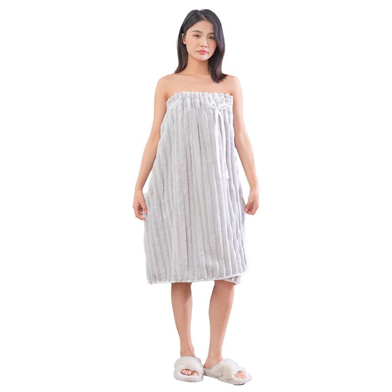 Jelly-colored Bath Dress, Thickened and Non-slip Strapless Bath Dress, Soft and Absorbent Bath Towel That Can Be Worn As a Robe