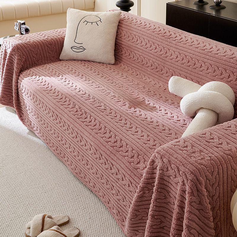 Sofa Full Covered Universal Universal Case Simple Living Room Fabric Craft Plush Thickened Sofa Towel Dustproof Cover Cloth