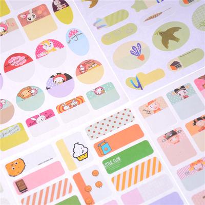 Removable Book Notebook Index Name Sticker Label Writable School Supply