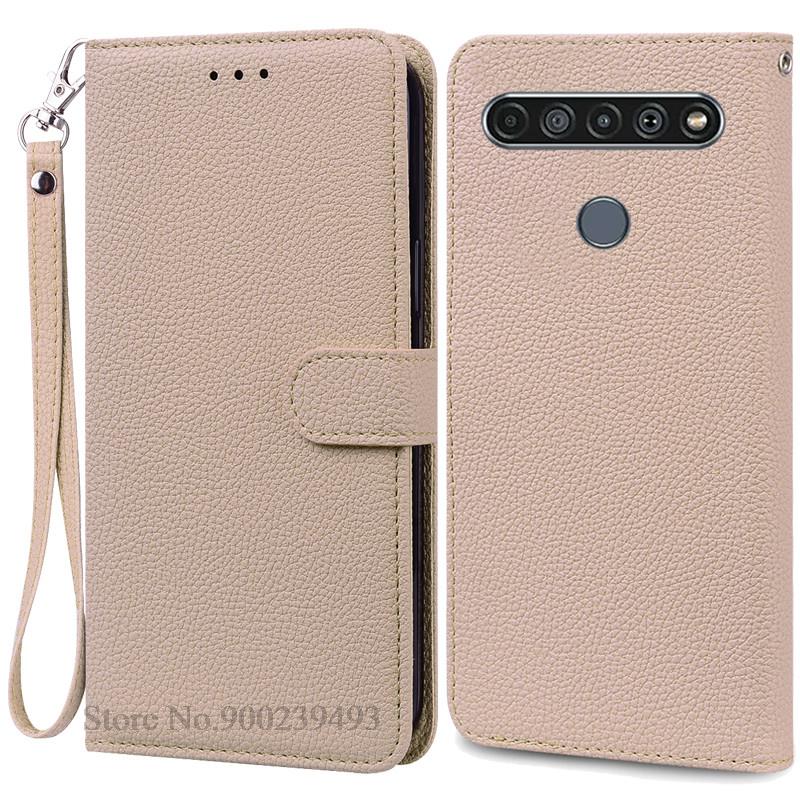 For LG K61 Etui Myk Silikon Lær Lommebok Flip Etui For LG K61 Deksel Coque For Fundas LG K61 LGK61 K 61 Telefonetuier Skall