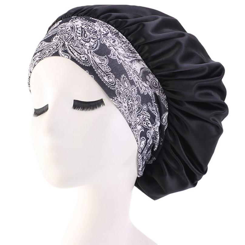 Reusable Bathroom Supplies Shower Caps Waterproof Satin Hair Cap Thicken Head Cover
