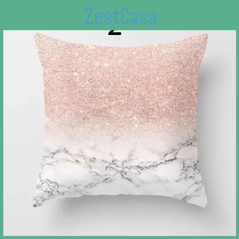 Moderner minimalistischer geometrischer Kissenbezug aus hochwertigem Pfirsichstoff